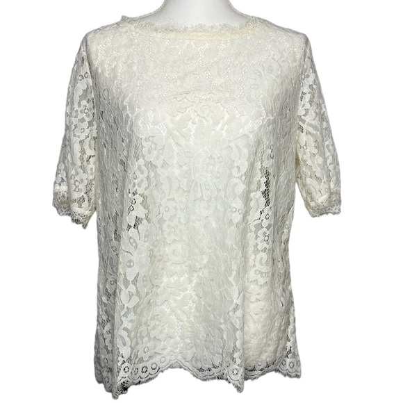 Anthropologie Vanessa Virginia Elysian Lace Top - Picture 2 of 10